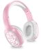 Bežične slušalice Cellularline - MS Basic Shiny Flowers, ružičaste - 1t